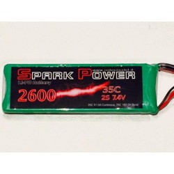 LIPO SPARKPOWER 2S 2600mah MPX CONNECTOR
