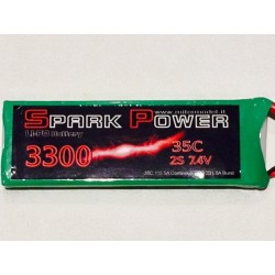 LIPO SPARKPOWER 2S 3300mah MPX CONNECTOR